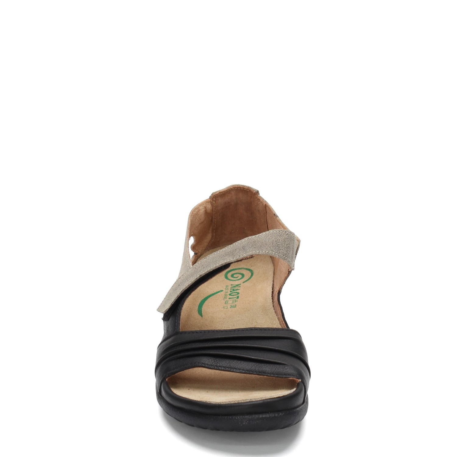 Peltz Shoes  Women's Naot Papaki Sandal BLACK BEIGE 11125-NNM