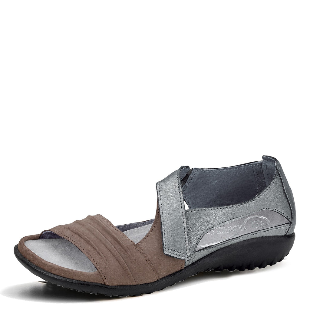 Women's Naot Papaki Sandal SHITAKE NUBUCK/STERLING 11125-SJ1