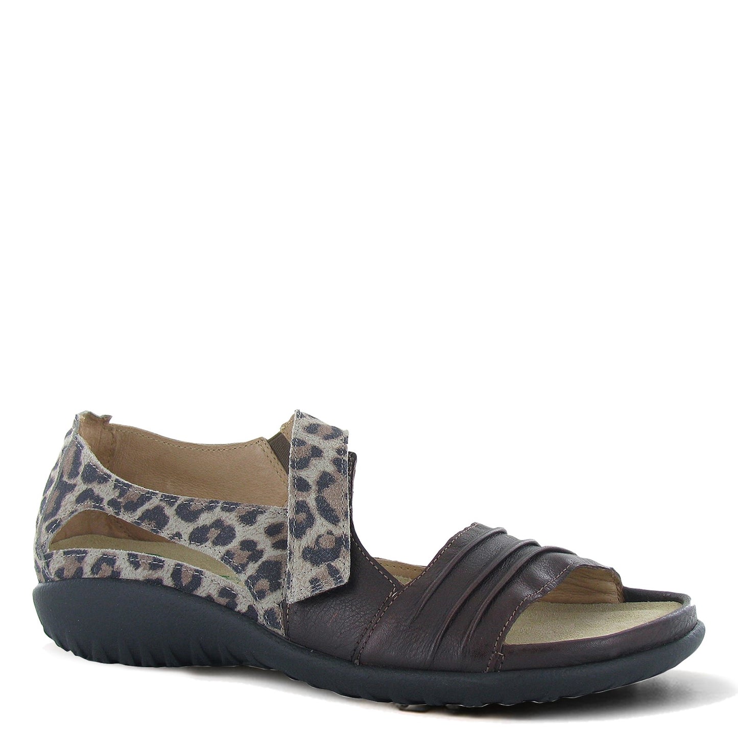 Peltz Shoes  Women's Naot Papaki Sandal BROWN CHEETAH 11125-SIL