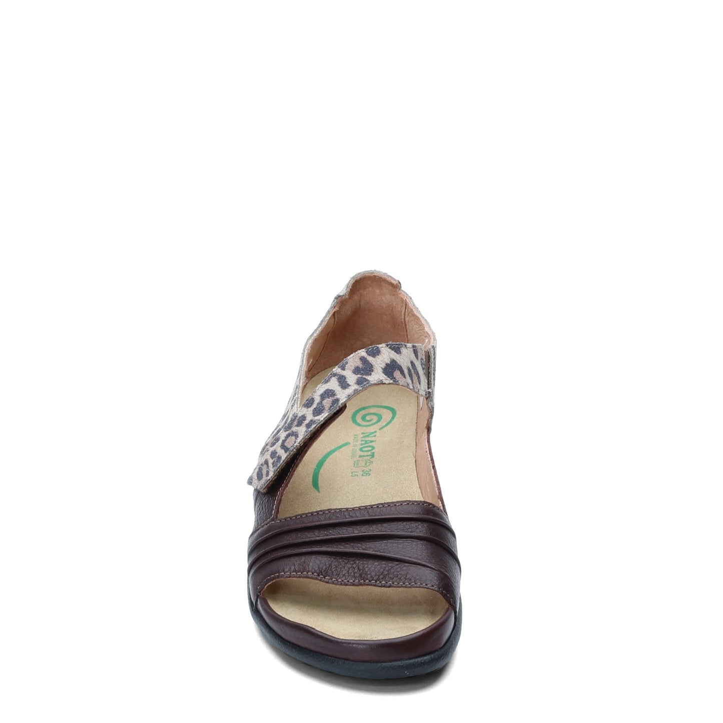 Peltz Shoes  Women's Naot Papaki Sandal BROWN CHEETAH 11125-SIL