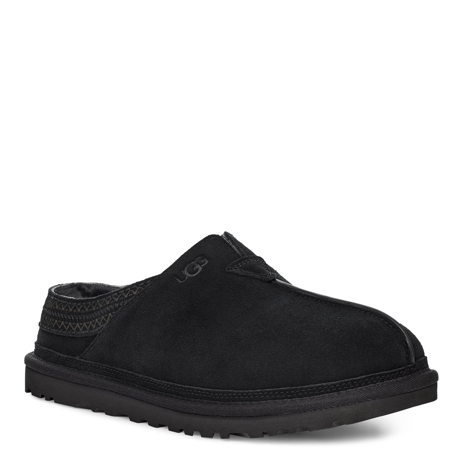 Peltz Shoes  Men's Ugg Neuman Slipper Black 1113631-BLK