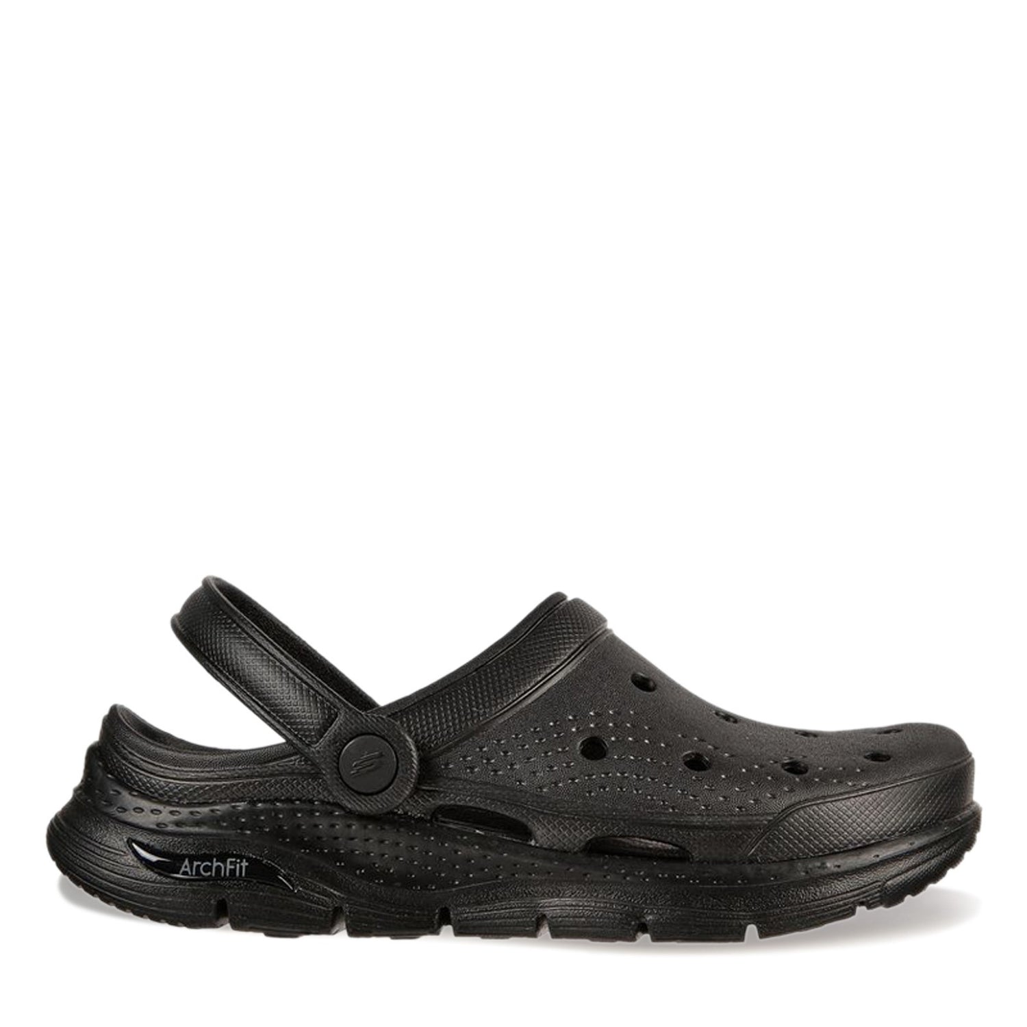 Peltz Shoes  Women's Skechers Foamies: Arch Fit - It's A Fit Clog Black 111385-BBK