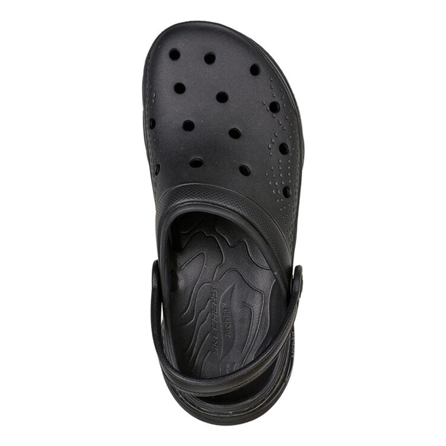 Peltz Shoes  Women's Skechers Foamies: Arch Fit - It's A Fit Clog Black 111385-BBK