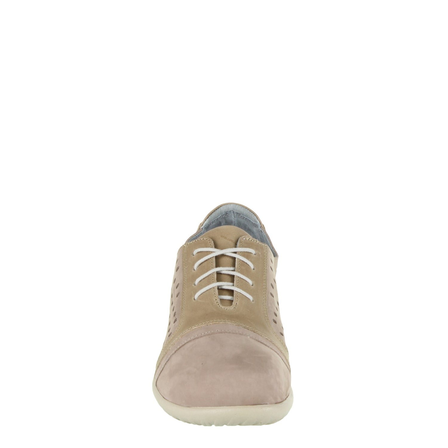 Peltz Shoes  Women's Naot Lalo Oxford Stone Nubuck/Khaki 11141-W5H