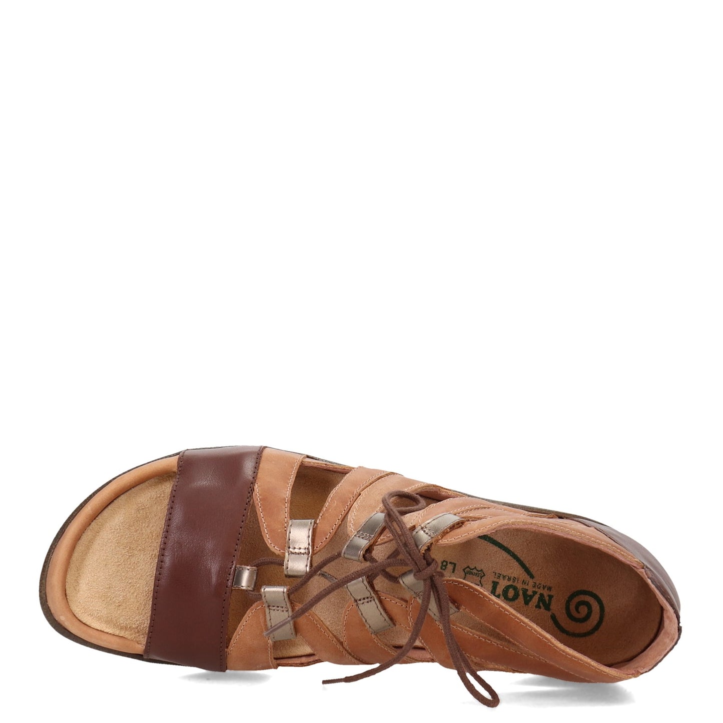Peltz Shoes  Women's Naot Selo Sandal BROWN TAN 11144-SQA