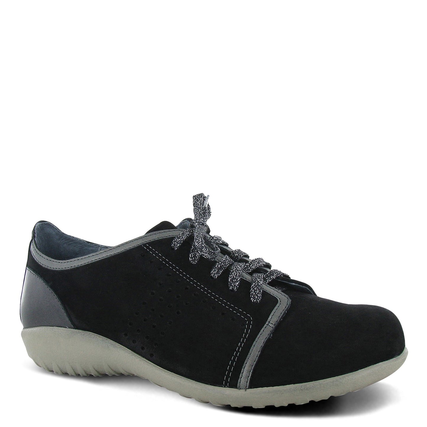 Peltz Shoes  Women's Naot Avena Oxford BLACK METALLIC 11165-NJ7