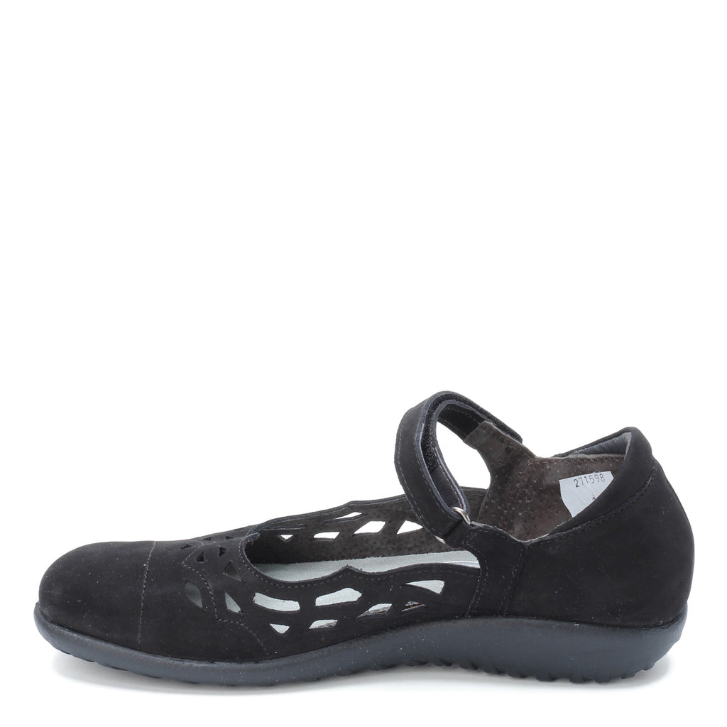 Women's Naot Agathis Mary Jane BLACK VELVET NUBUCK 11170-B12