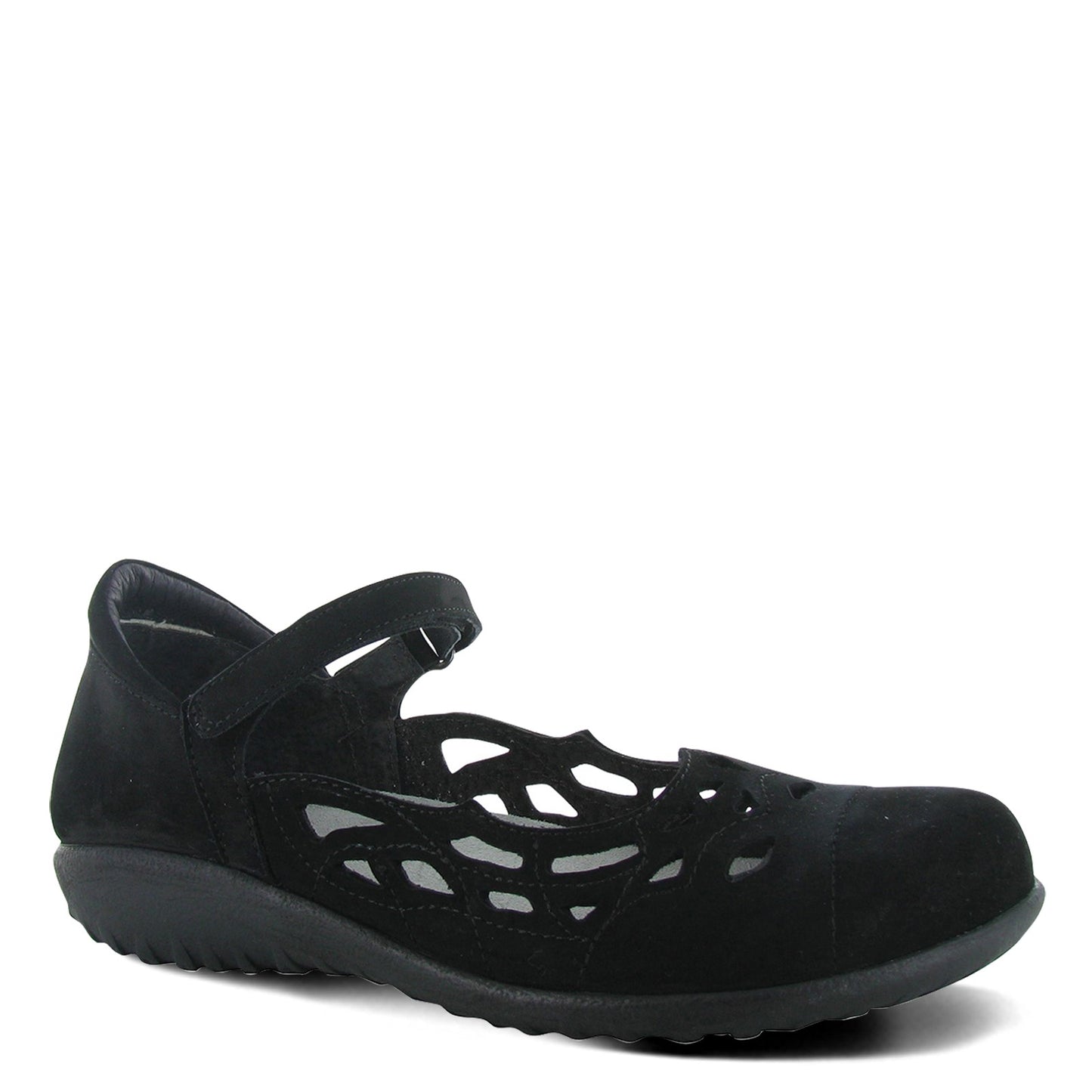 Peltz Shoes  Women's Naot Agathis Maryjane Black Velvet Nubuck 11170-B12