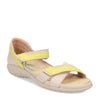 Peltz Shoes  Women's Naot Karawa Sandal Soft Ivory/Lime/Beige 11204-WGU
