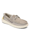 Peltz Shoes  Men's Hey Dude Welsh Grip Boat Shoe STEEL 112223212