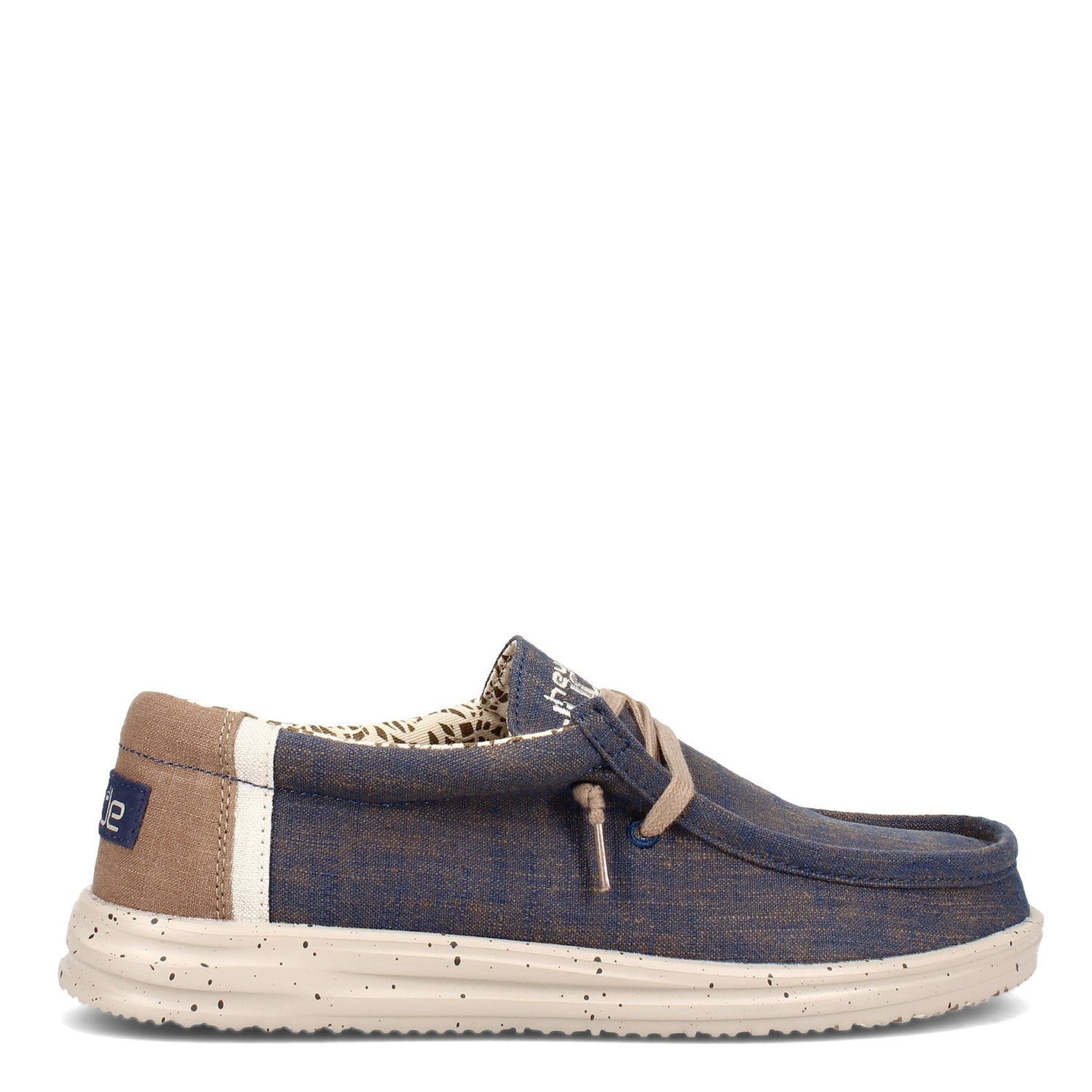 Peltz Shoes  Men's Hey Dude Wally Free Slip-On BLUE / NATURAL 112272128