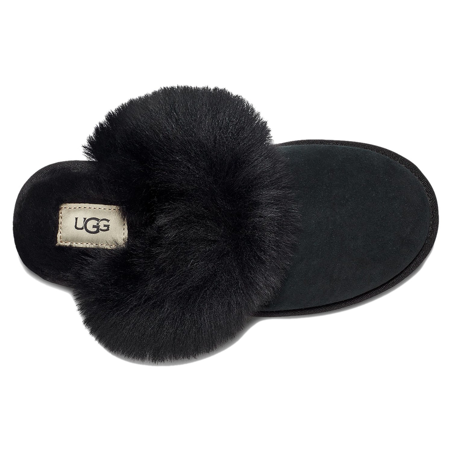 Peltz Shoes  Women's UGG Scuff Sis Slipper BLACK 1122750-BLK