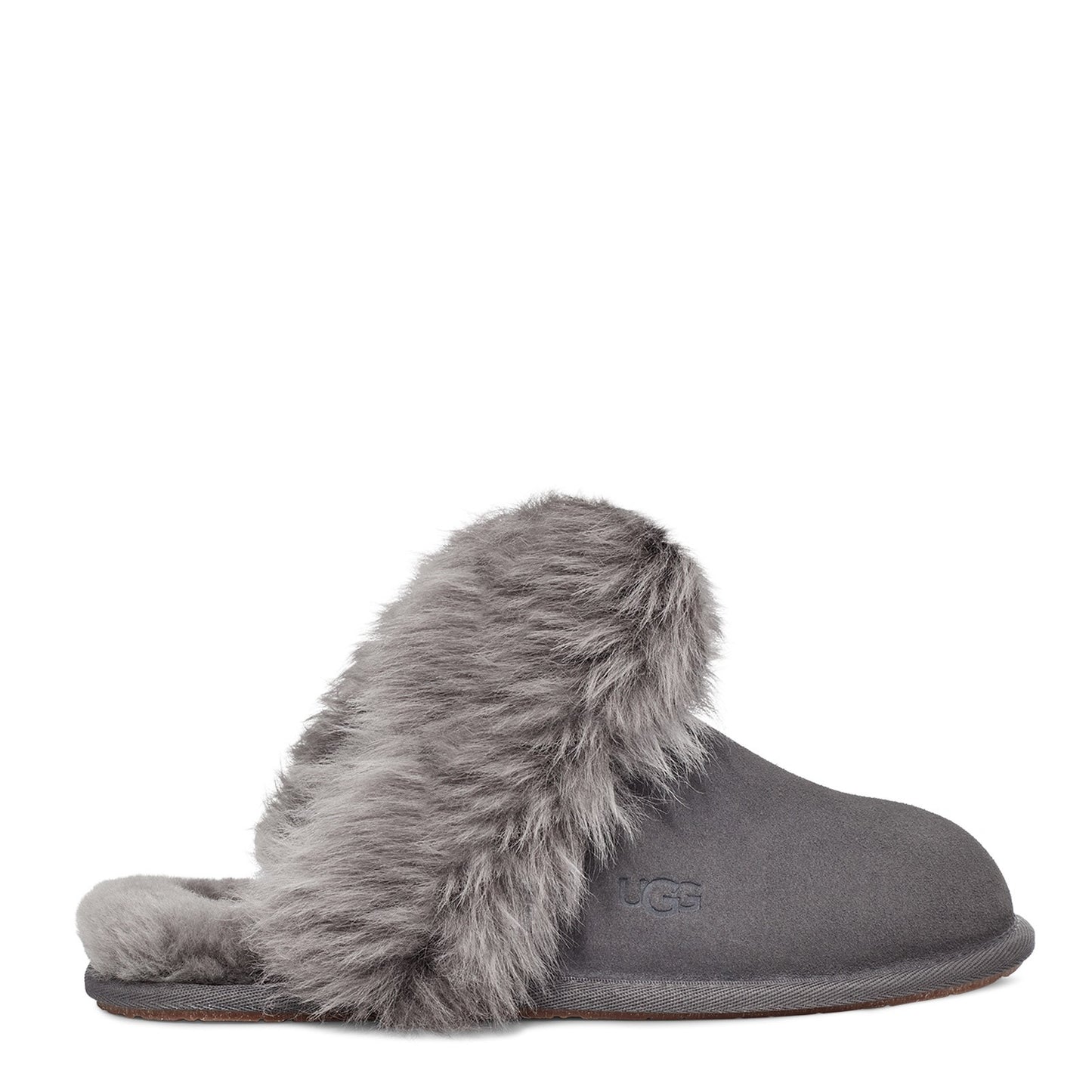 Peltz Shoes  Women's UGG Scuff Sis Slipper CHARCOAL 1122750-CHRC