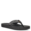 Peltz Shoes  Women's Teva Reflip Sandal BLACK / WHITE 1124044-SBKW