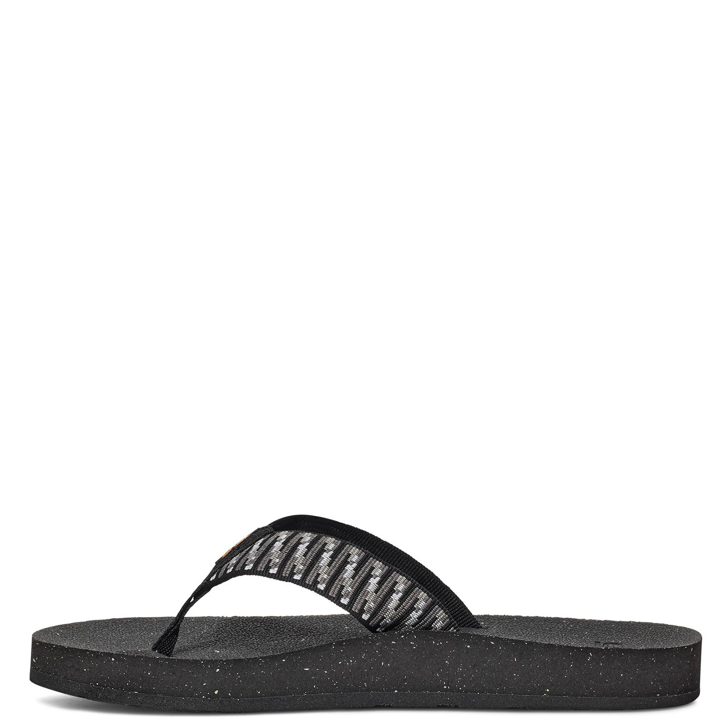 Peltz Shoes  Women's Teva Reflip Sandal BLACK / WHITE 1124044-SBKW