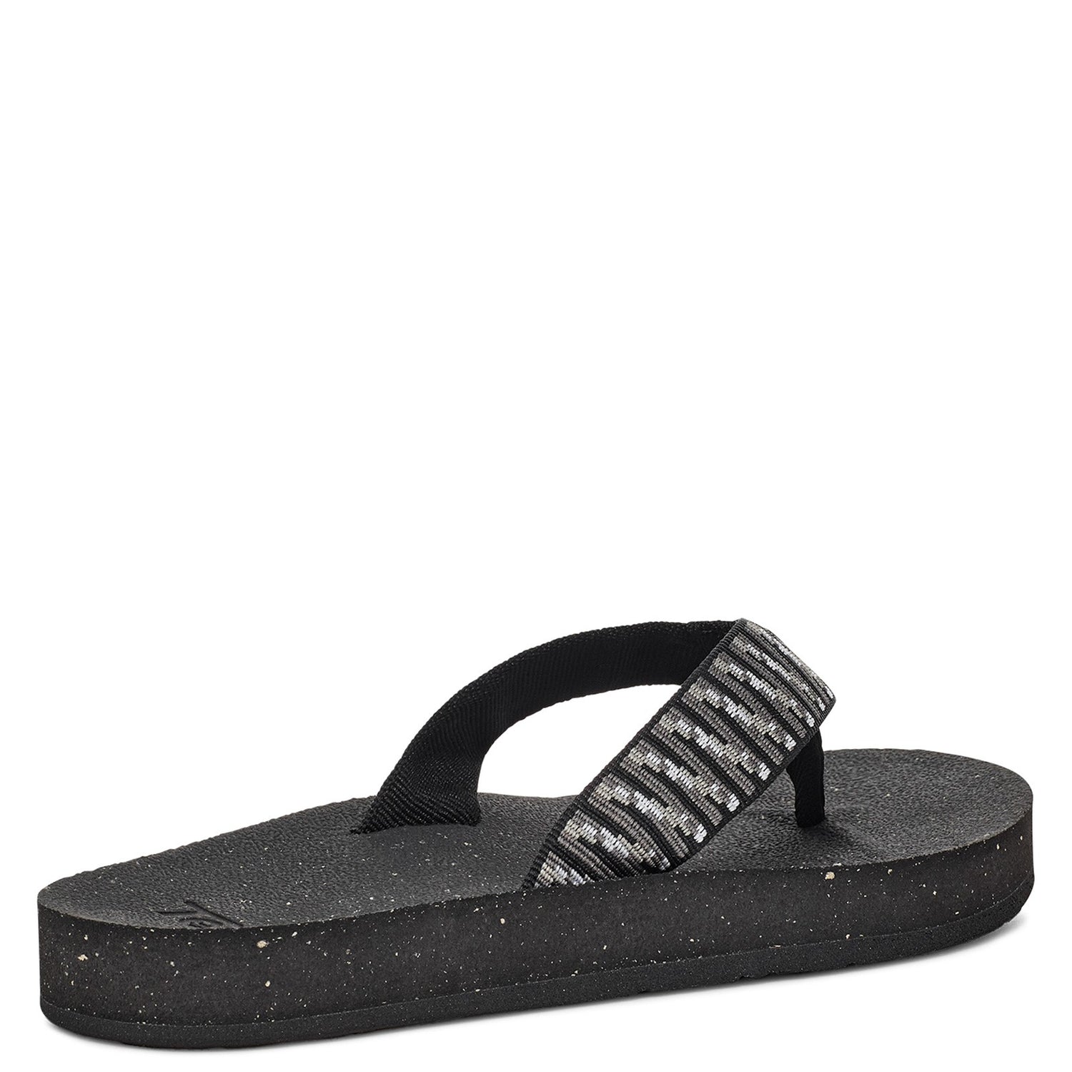 Peltz Shoes  Women's Teva Reflip Sandal BLACK / WHITE 1124044-SBKW