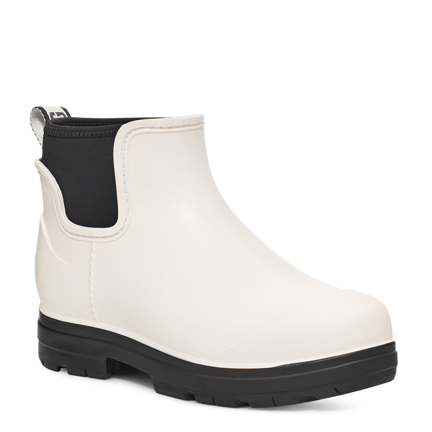 Peltz Shoes  Women's UGG Droplet Rain Boot WHITE 1130831-WHT