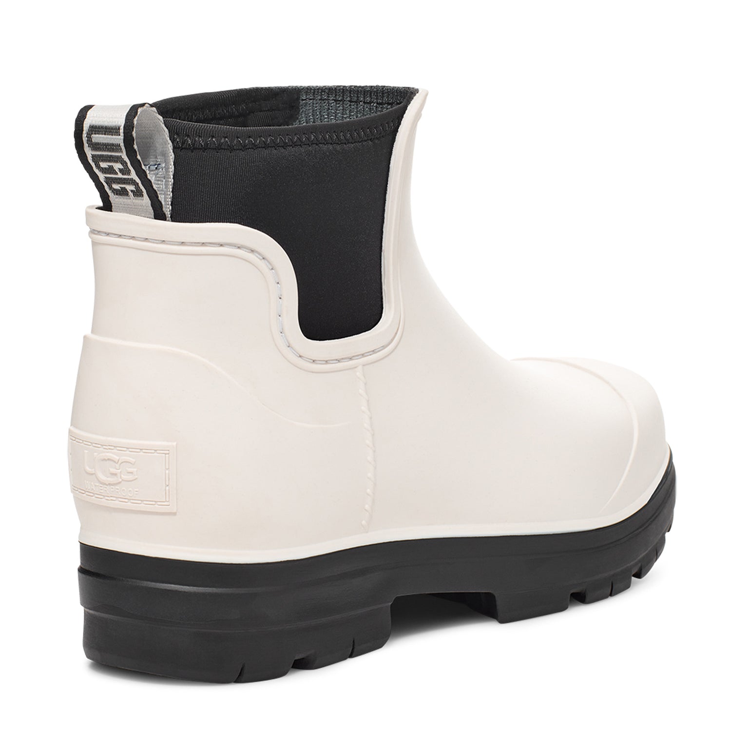 Peltz Shoes  Women's UGG Droplet Rain Boot WHITE 1130831-WHT