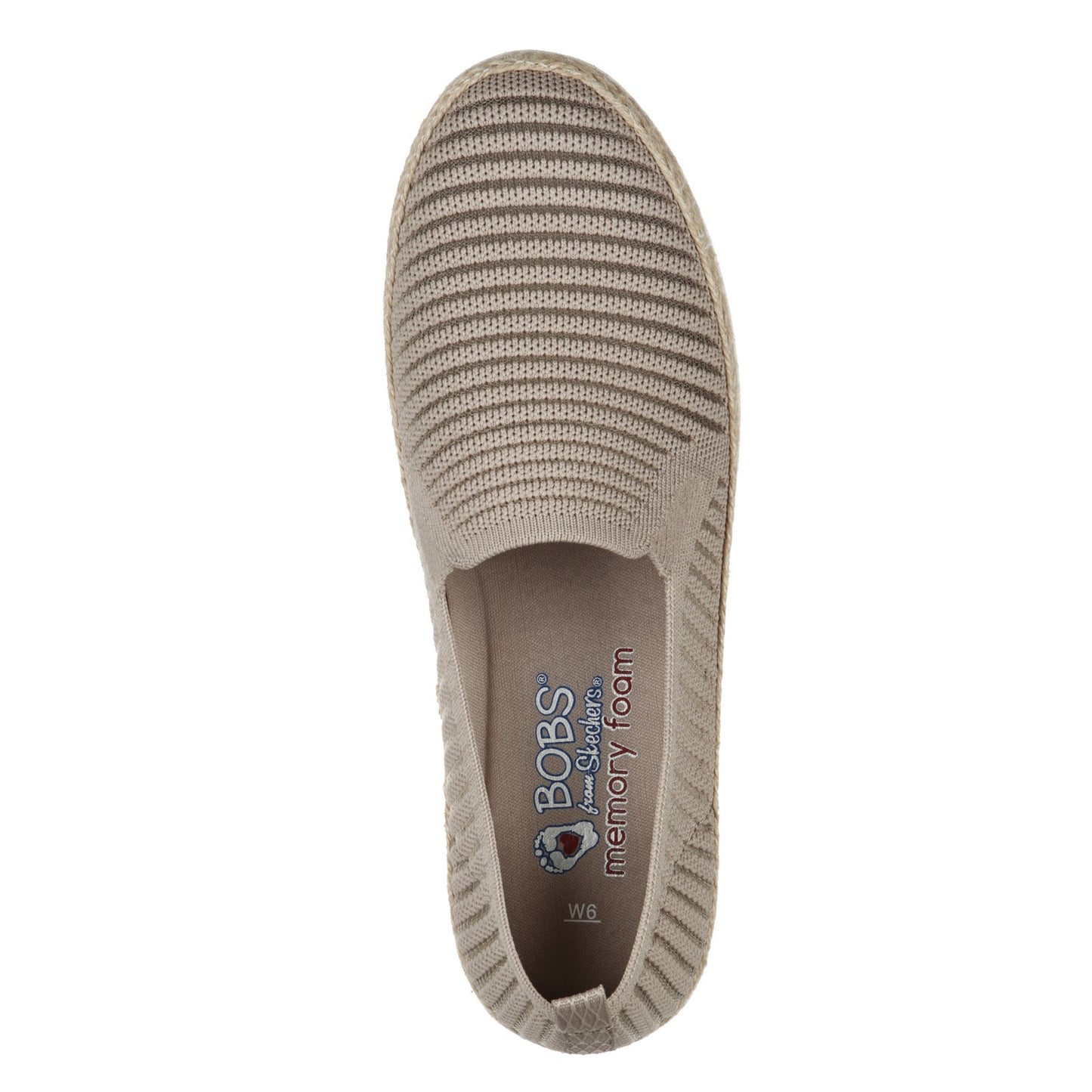 Peltz Shoes  Women's Skechers BOBS Flexpadrille 3.0 - Pastel Sky Slip-On TAUPE 113245-TPE