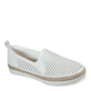 Peltz Shoes  Women's Skechers BOBS Flexpadrille 3.0 - Pastel Sky Slip-On WHITE 113245-WHT