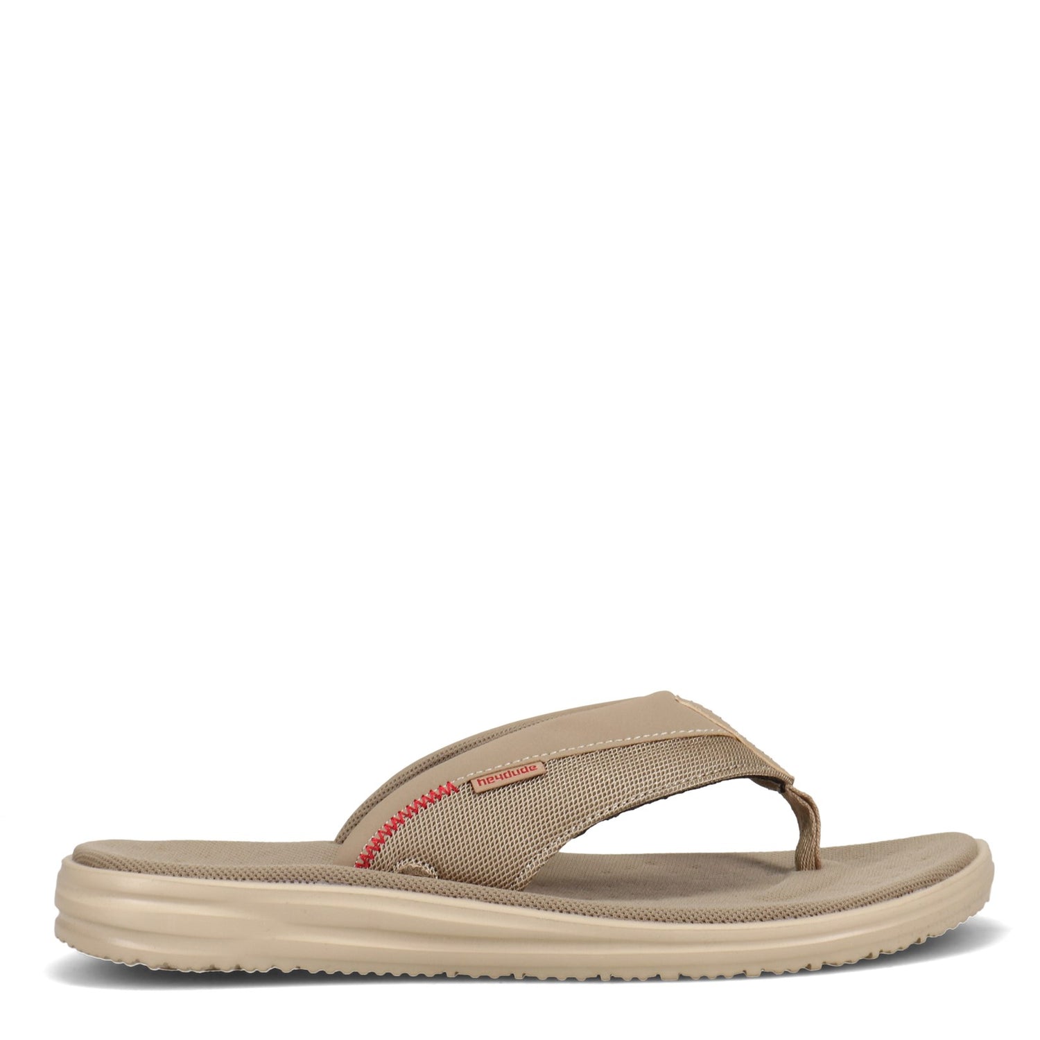 Peltz Shoes  Men's Hey Dude Flinn Free Sandal BEIGE 113350500