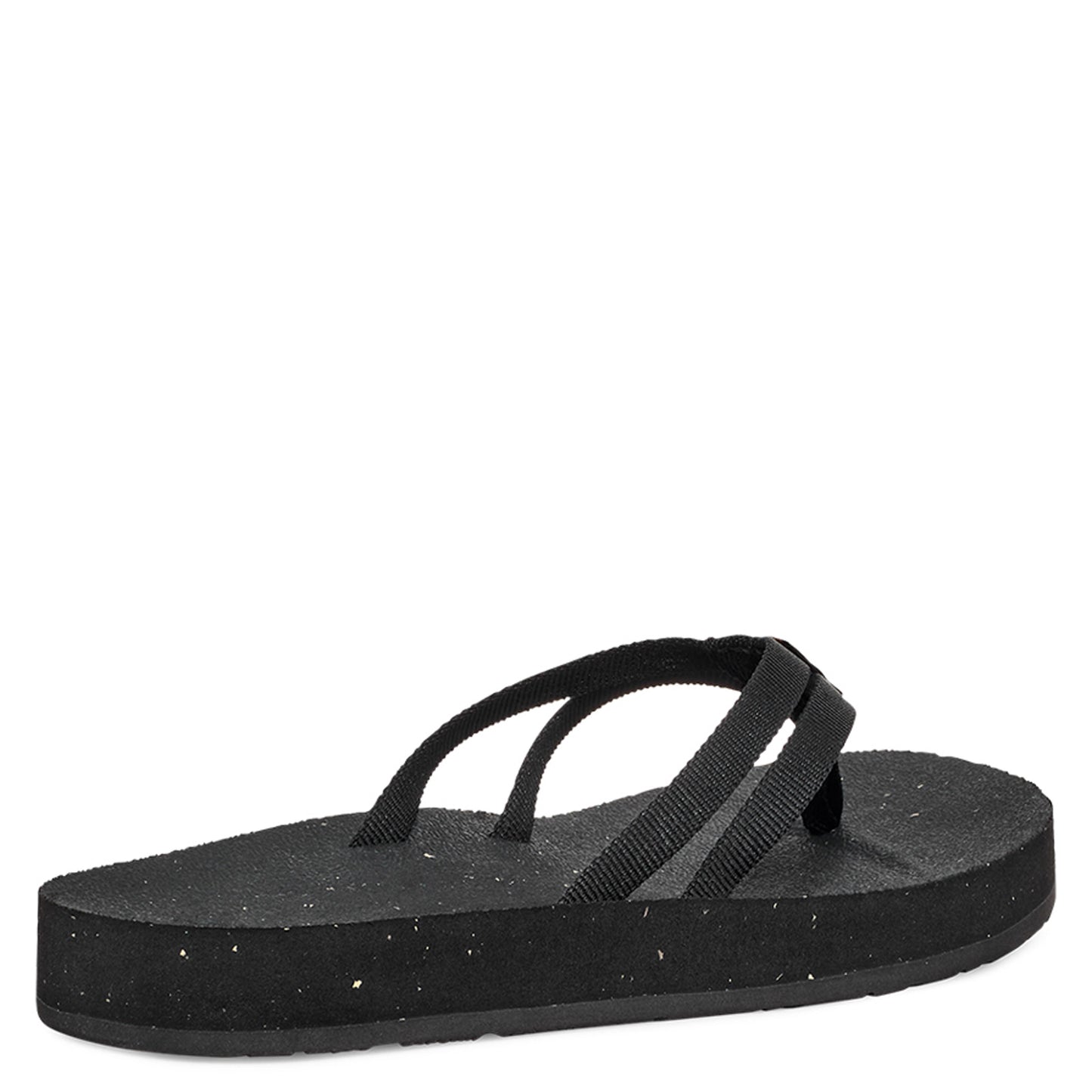 Peltz Shoes  Women's Teva Reflip Strappy Sandal BLACK 1134350-BLK