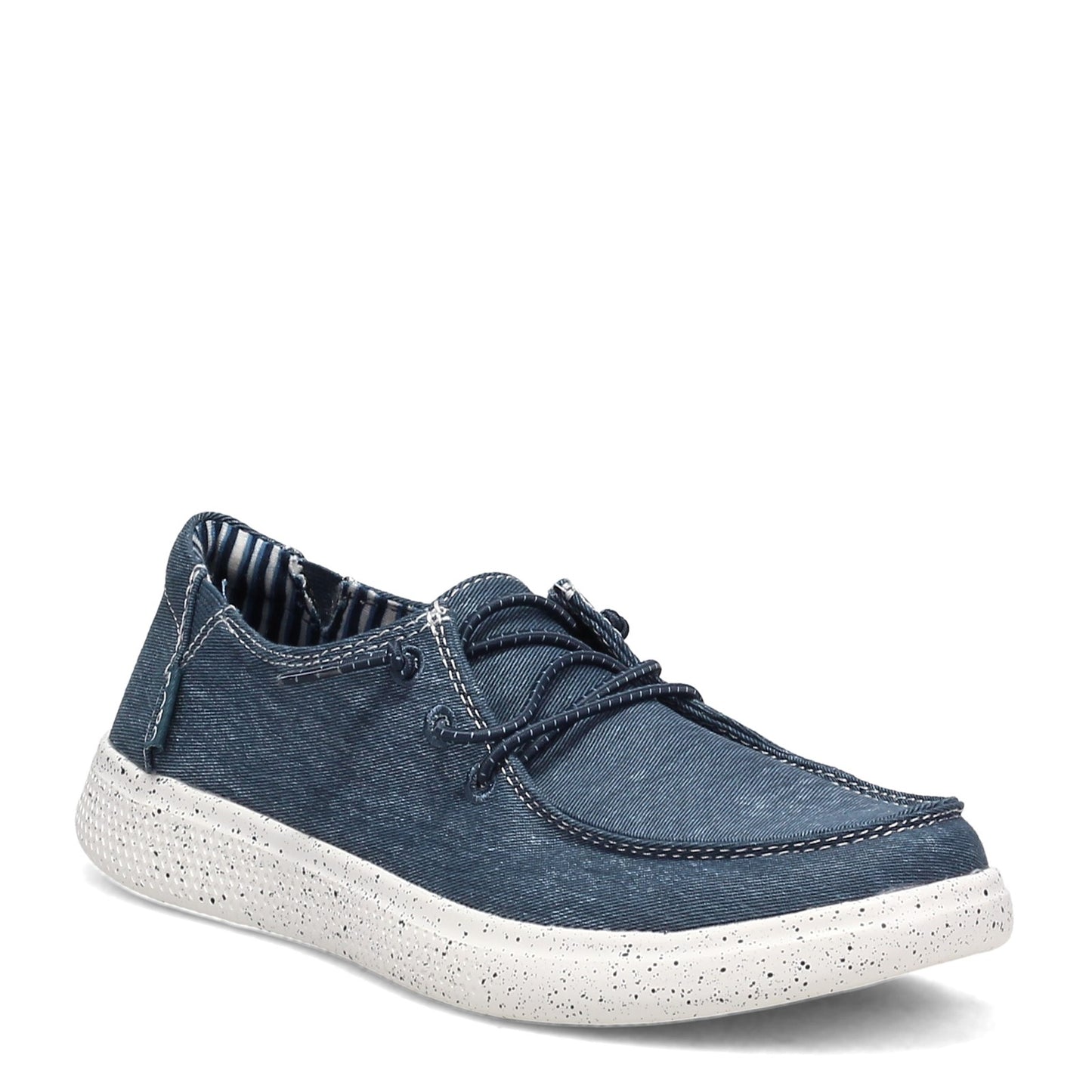 Peltz Shoes  Women's Skechers Bobs Skipper - Summer Life Slip-On NAVY 113449-NVY