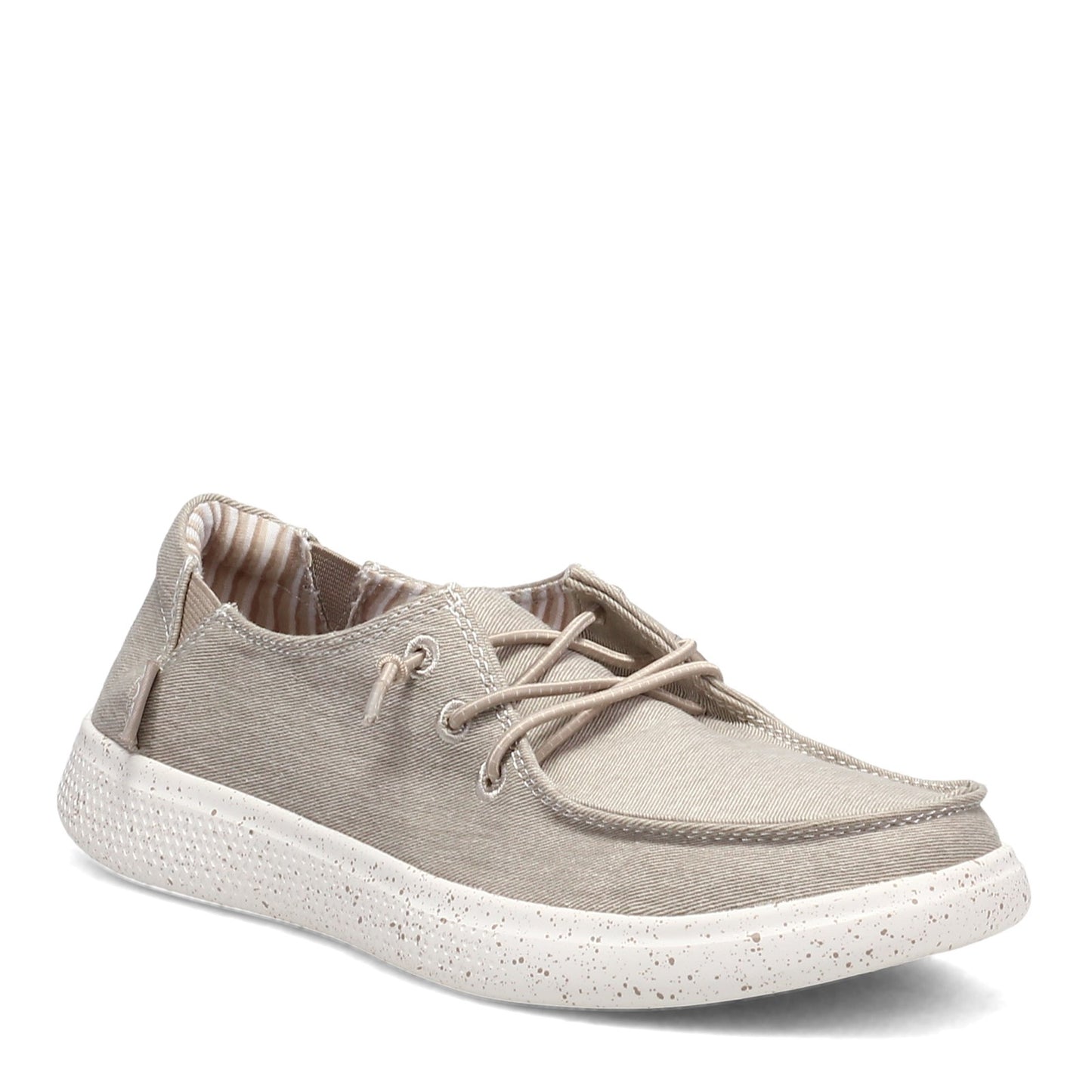 Peltz Shoes  Women's Skechers Bobs Skipper - Summer Life Slip-On TAUPE 113449-TPE