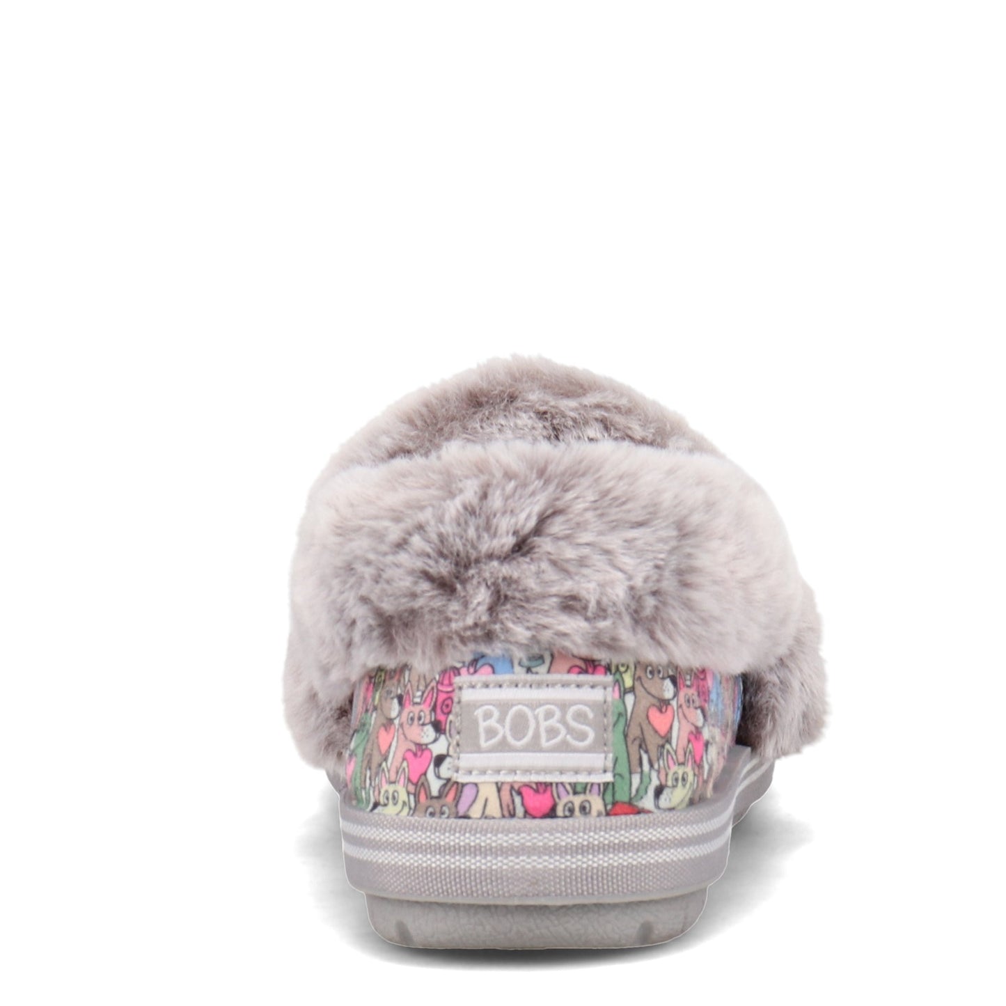 Peltz Shoes  Women's Skechers BOBS Too Cozy - Paws Forever Slip-On GREY MULTI 113485-MLT