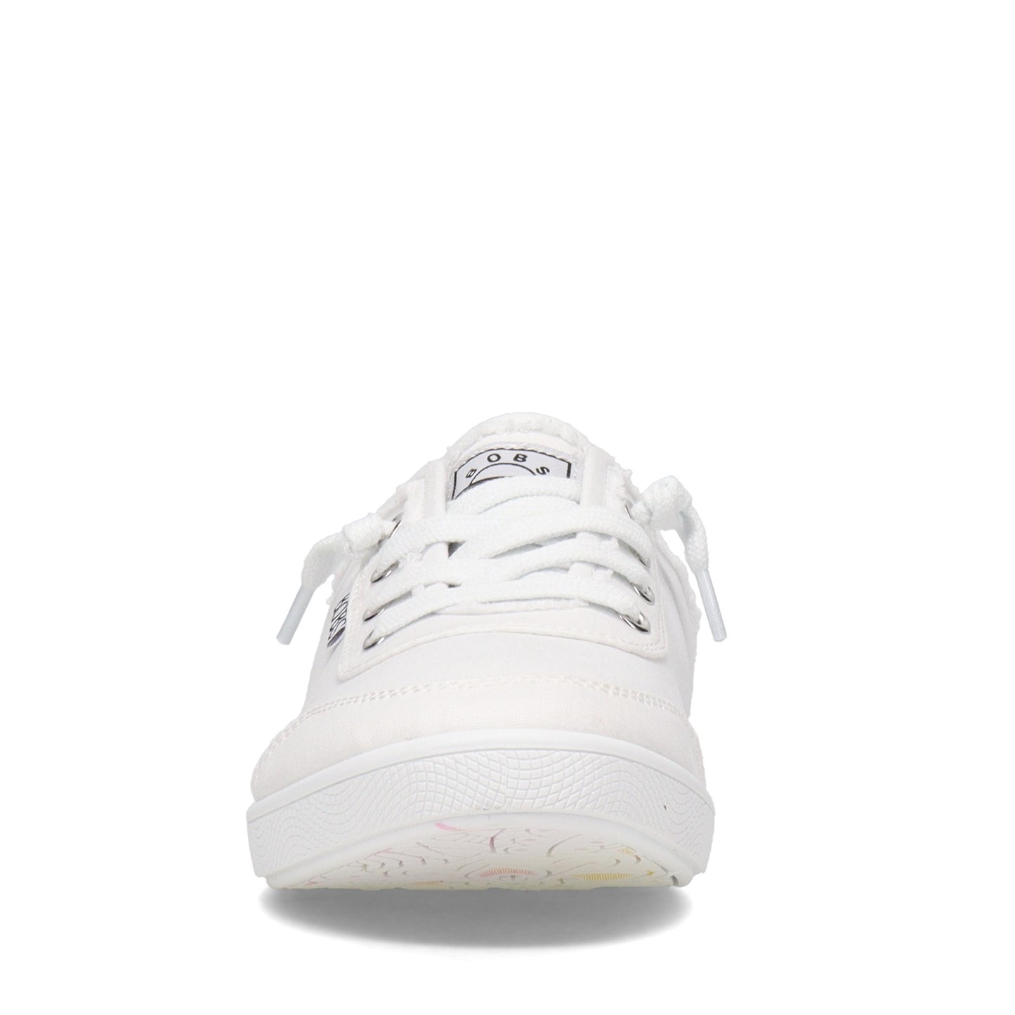 Peltz Shoes  Women's Skechers BOBS B Cute - Lemon Squeezy Slip-On Sneaker WHITE 113509-WHT