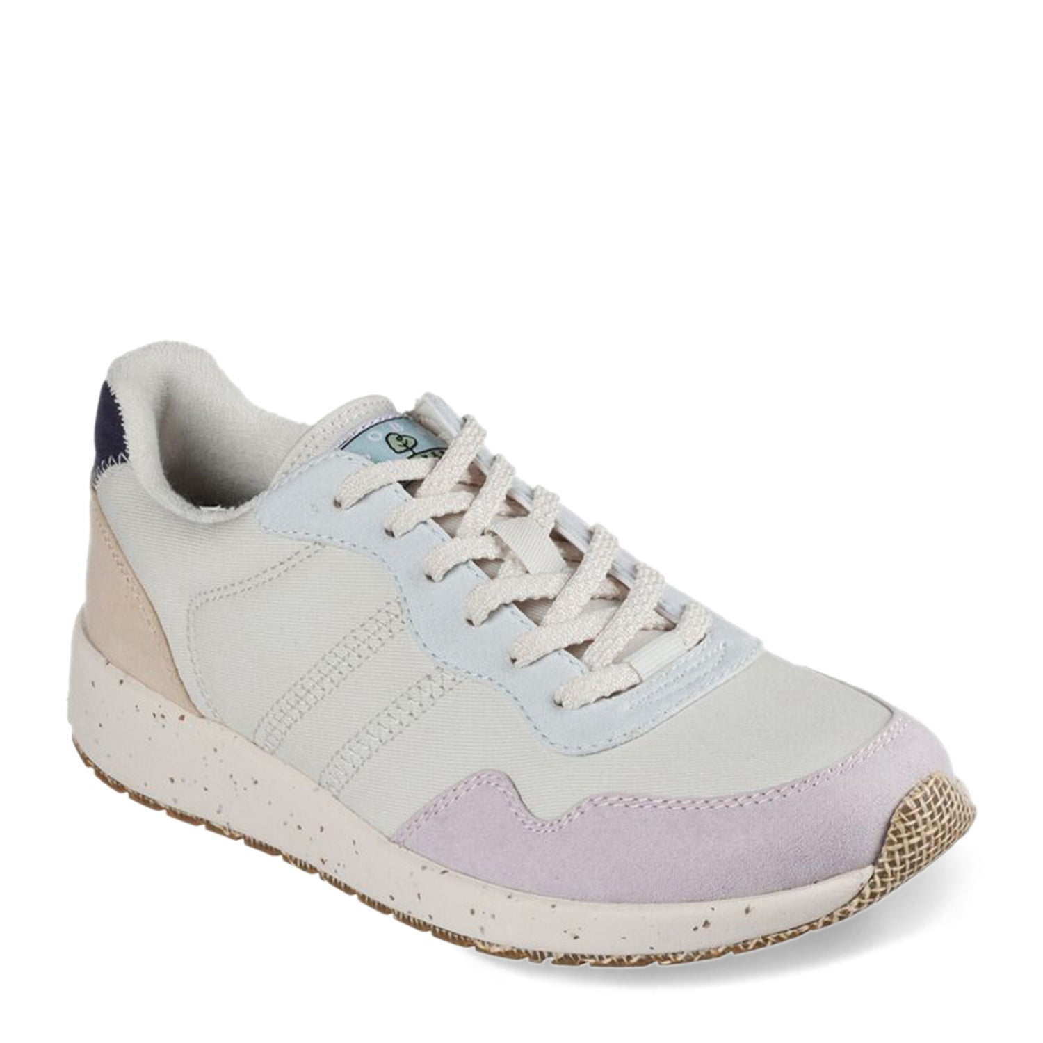 Peltz Shoes  Women's Skechers BOBS Groove - Club Change Sneaker WHITE MULTI 113536-WMLT