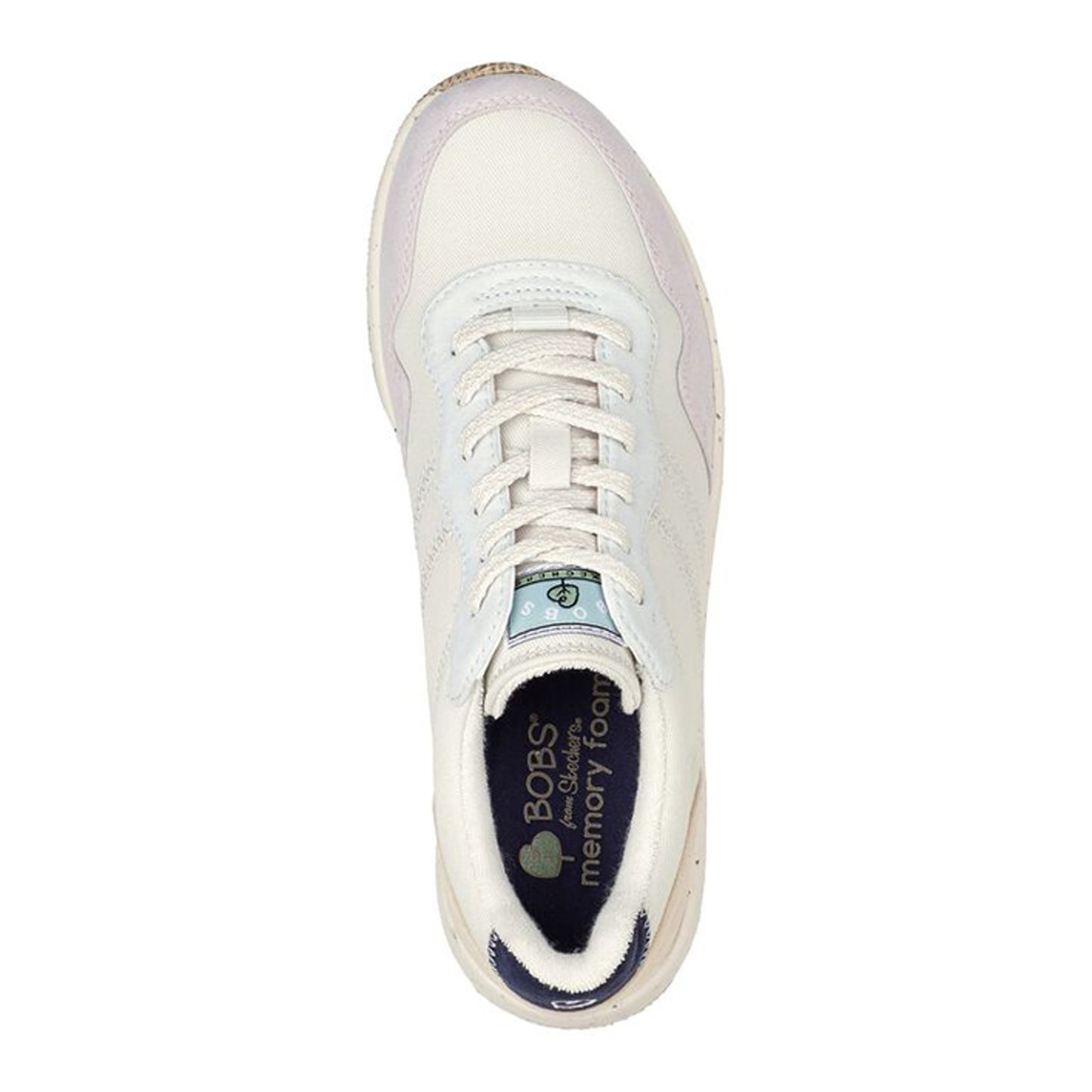 Peltz Shoes  Women's Skechers BOBS Groove - Club Change Sneaker WHITE MULTI 113536-WMLT