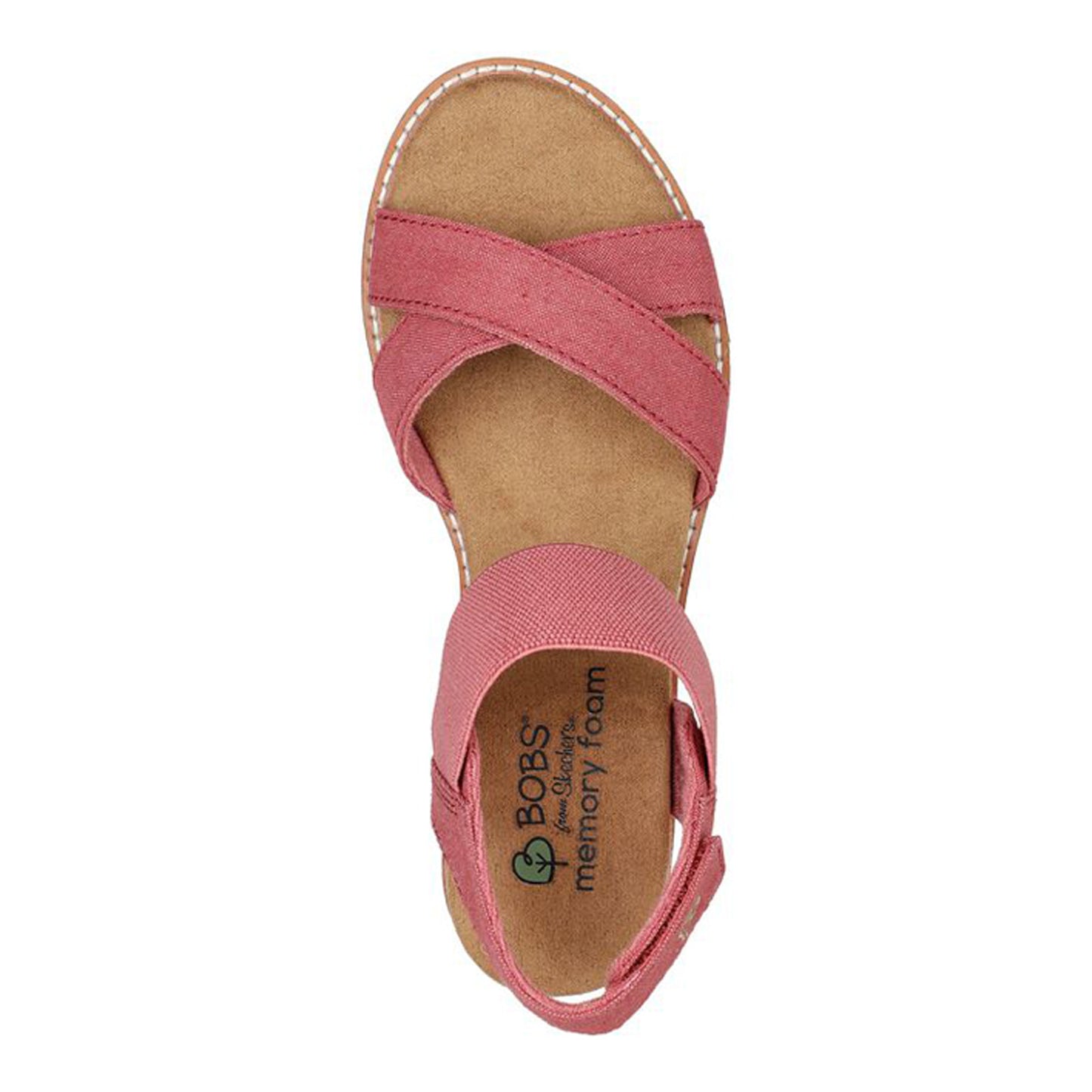 Peltz Shoes  Women's Skechers BOBS Desert Kiss - Peaks & Valleys Sandal RED 113550-RED