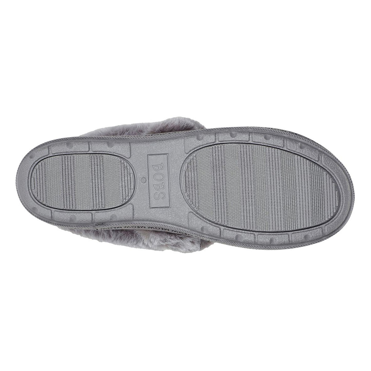Peltz Shoes  Women's Skechers BOBS Too Cozy - Jazzy Pawty Slipper CHARCOAL 113677-CCL