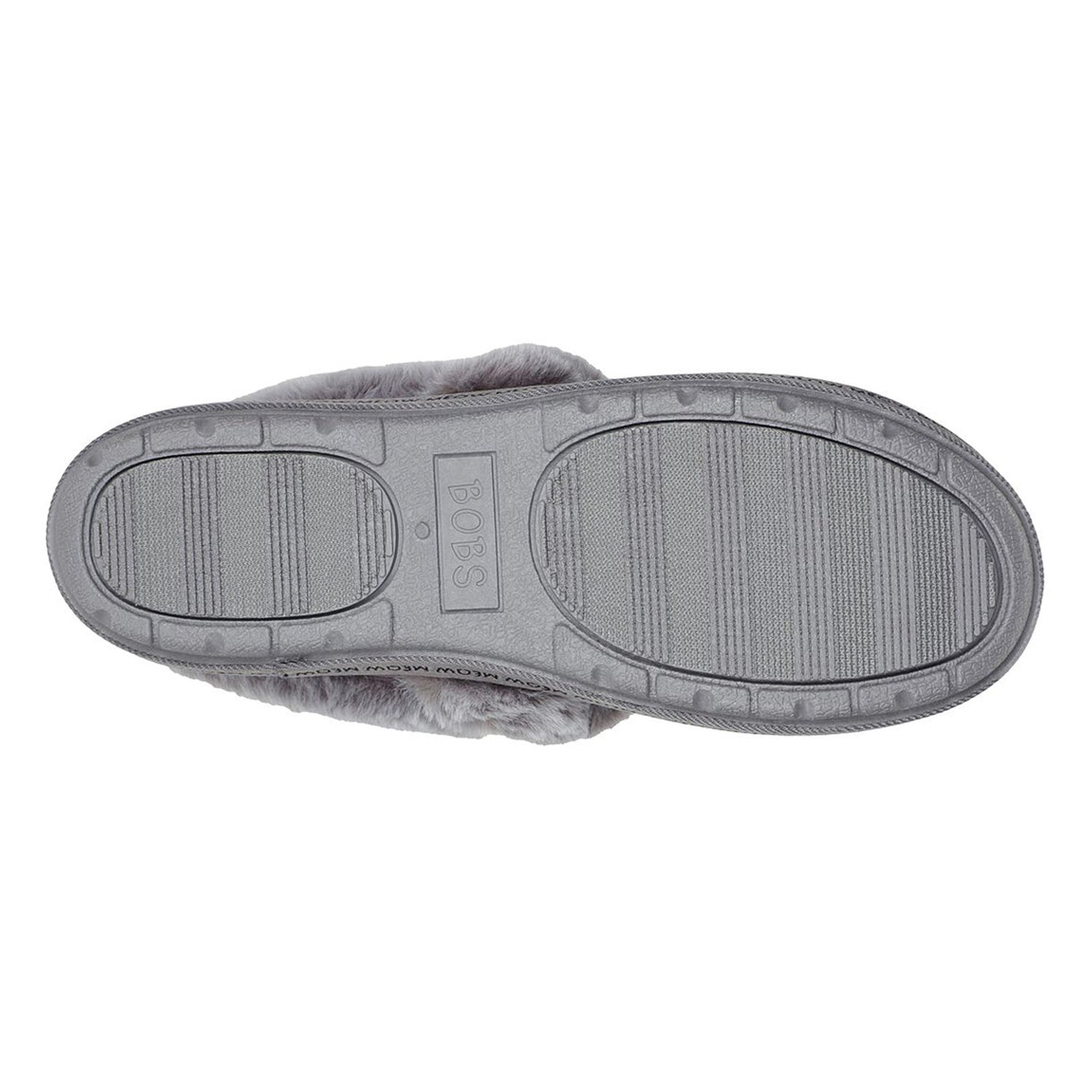Peltz Shoes  Women's Skechers BOBS Too Cozy - Jazzy Pawty Slipper CHARCOAL 113677-CCL