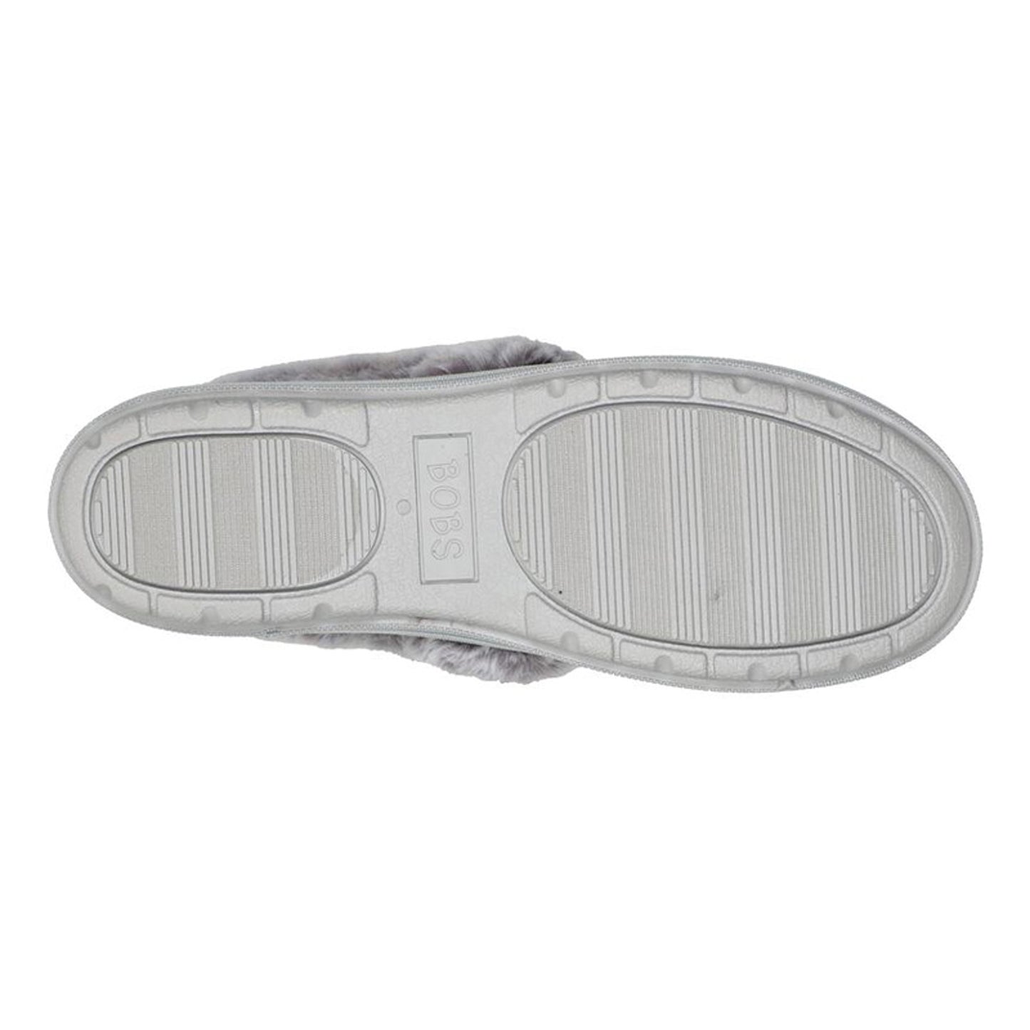 Peltz Shoes  Women's Skechers BOBS Too Cozy - Wandering Eyez Slipper GREY 113683-GYMT