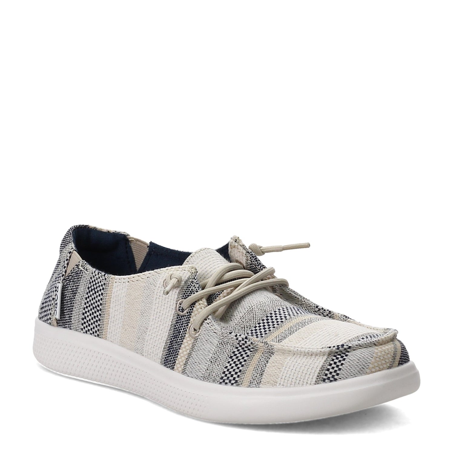 Peltz Shoes  Women's Skechers Bobs Skipper - Hampton Bays Slip-On GREY TAN 113775-BLMT