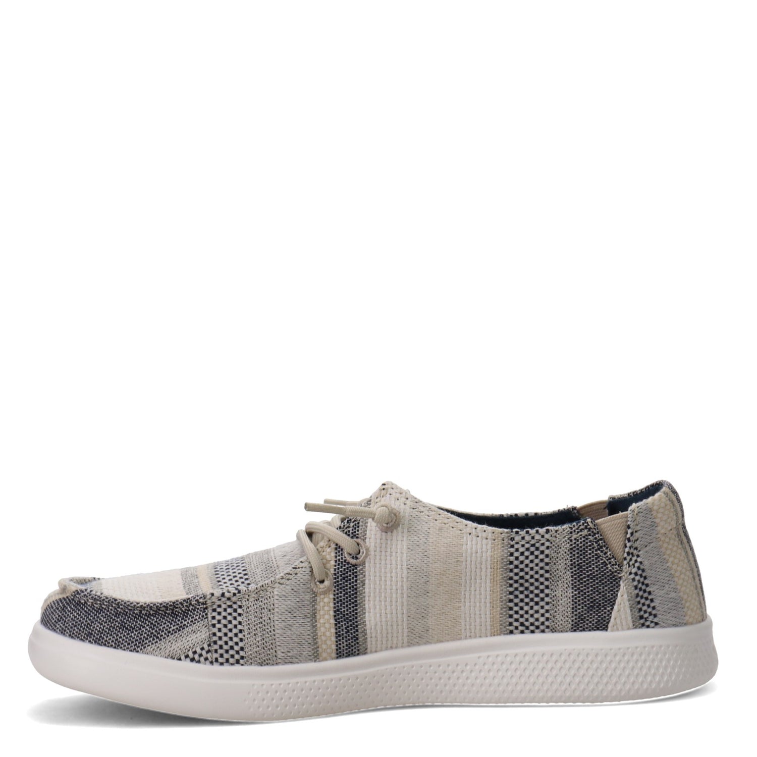 Peltz Shoes  Women's Skechers Bobs Skipper - Hampton Bays Slip-On GREY TAN 113775-BLMT