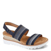 Peltz Shoes  Women's Skechers BOBS Desert Kiss Hi - Tea Time Sandal NAVY 113863-NVMT