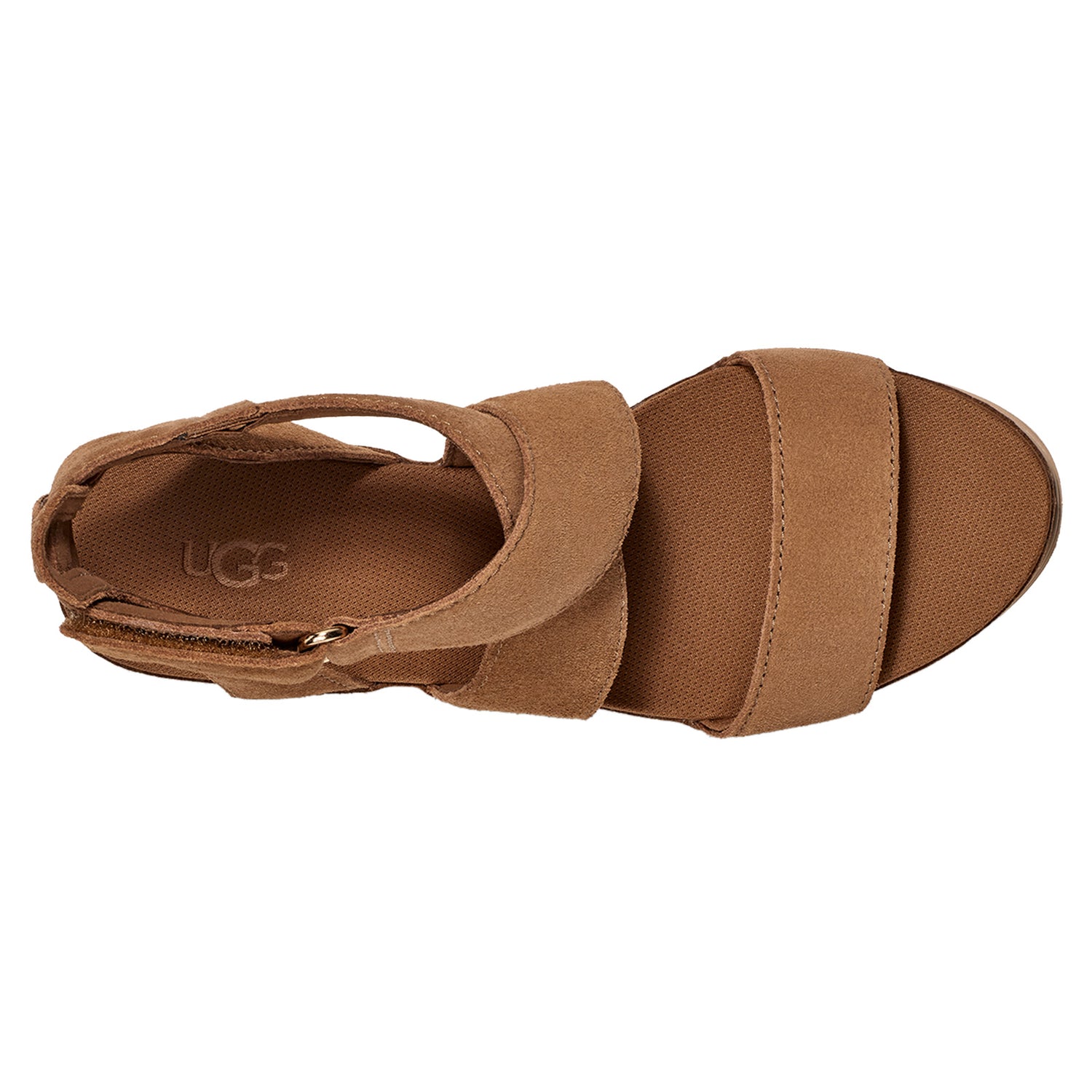 Peltz Shoes  Women's Ugg Ileana Strap Sandal CHESTNUT 1139052-CHE