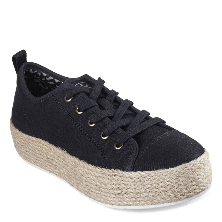 Skechers Women s Bobs Sesame Sun Dazing Shoes Size 11.0 Black Textile Metal Vegan