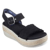 Peltz Shoes  Women's Skechers BOBS – Empress Sandal Black 114050-BLK
