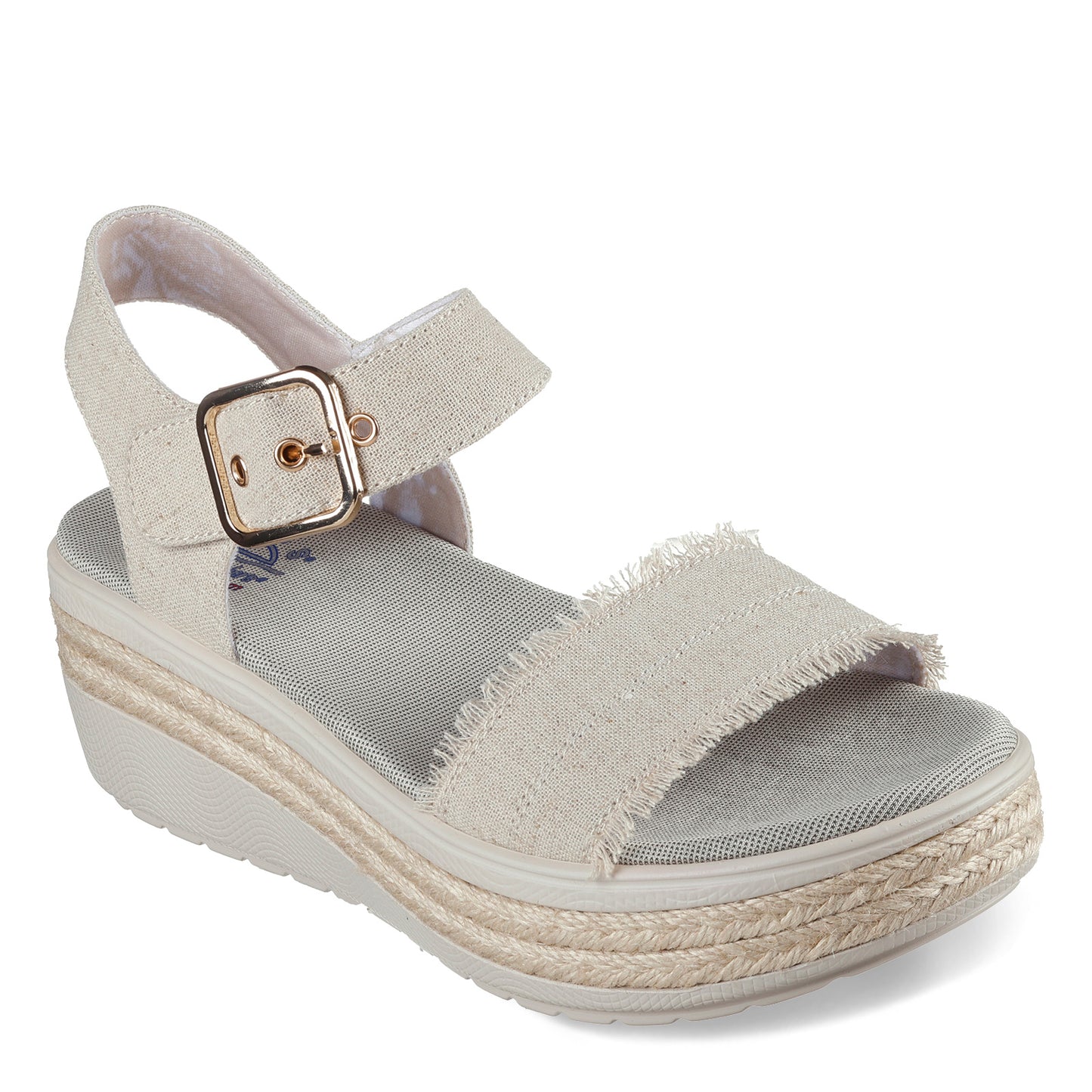 Peltz Shoes  Women's Skechers BOBS – Empress Sandal Natural 114050-NAT