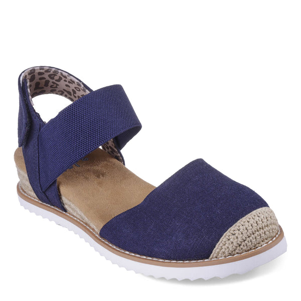 sand55 Skechers Bobs Desert Kiss Adjustable Strappy Sandals - Peak