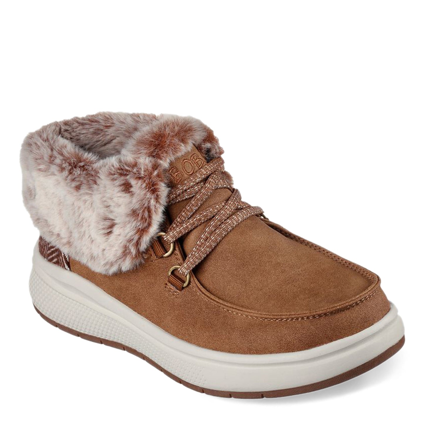 Peltz Shoes  Women's Skechers BOBS Skipper Wave - Cozy Queen Boot CHESTNUT 114270-CSNT