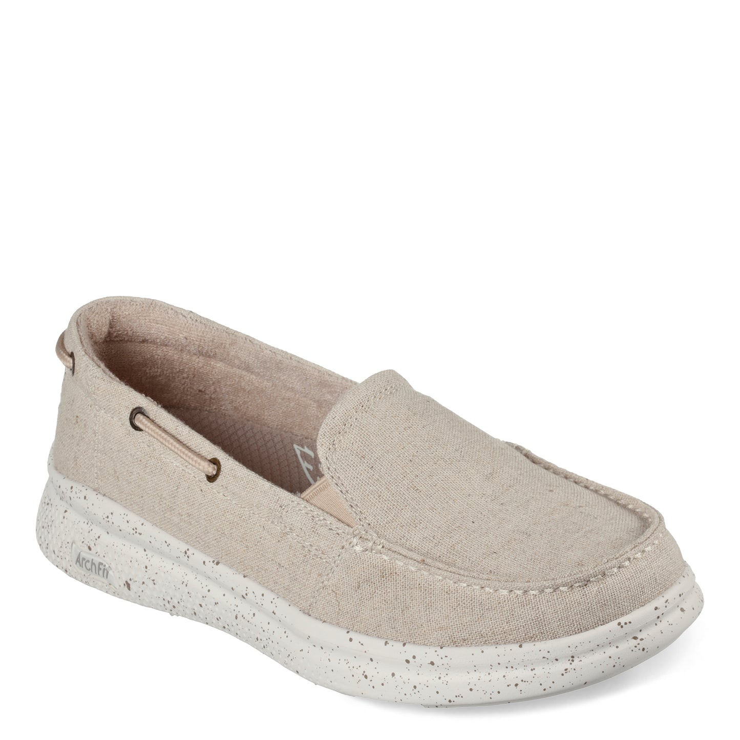 Peltz Shoes  Women's Skechers BOBS Arch Fit Skipper - Beyond Swell Slip-On NATURAL 114276-NAT