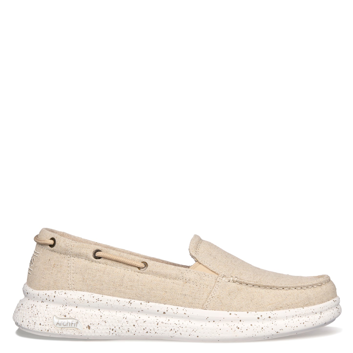 Peltz Shoes  Women's Skechers BOBS Arch Fit Skipper - Beyond Swell Slip-On NATURAL 114276-NAT