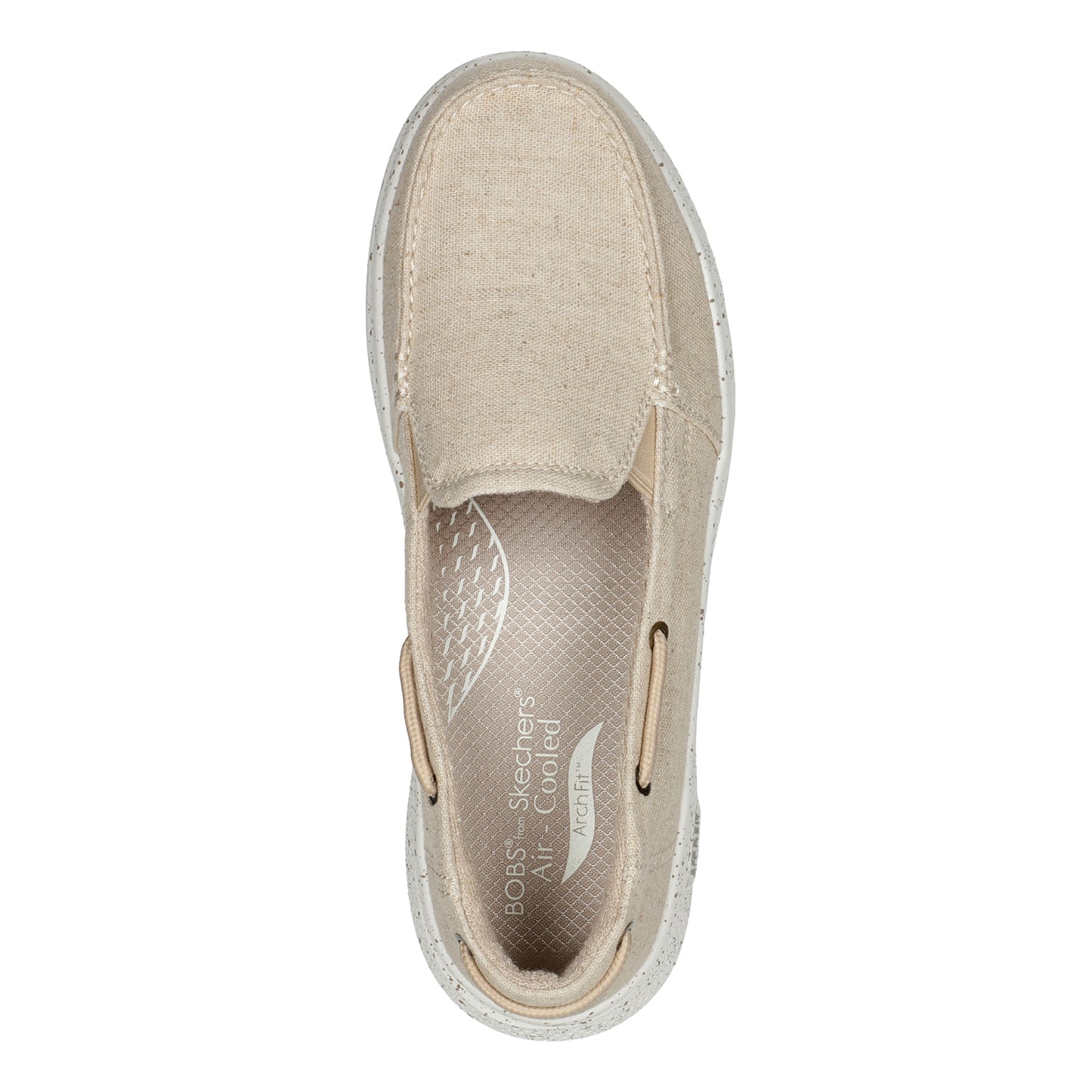 Peltz Shoes  Women's Skechers BOBS Arch Fit Skipper - Beyond Swell Slip-On NATURAL 114276-NAT