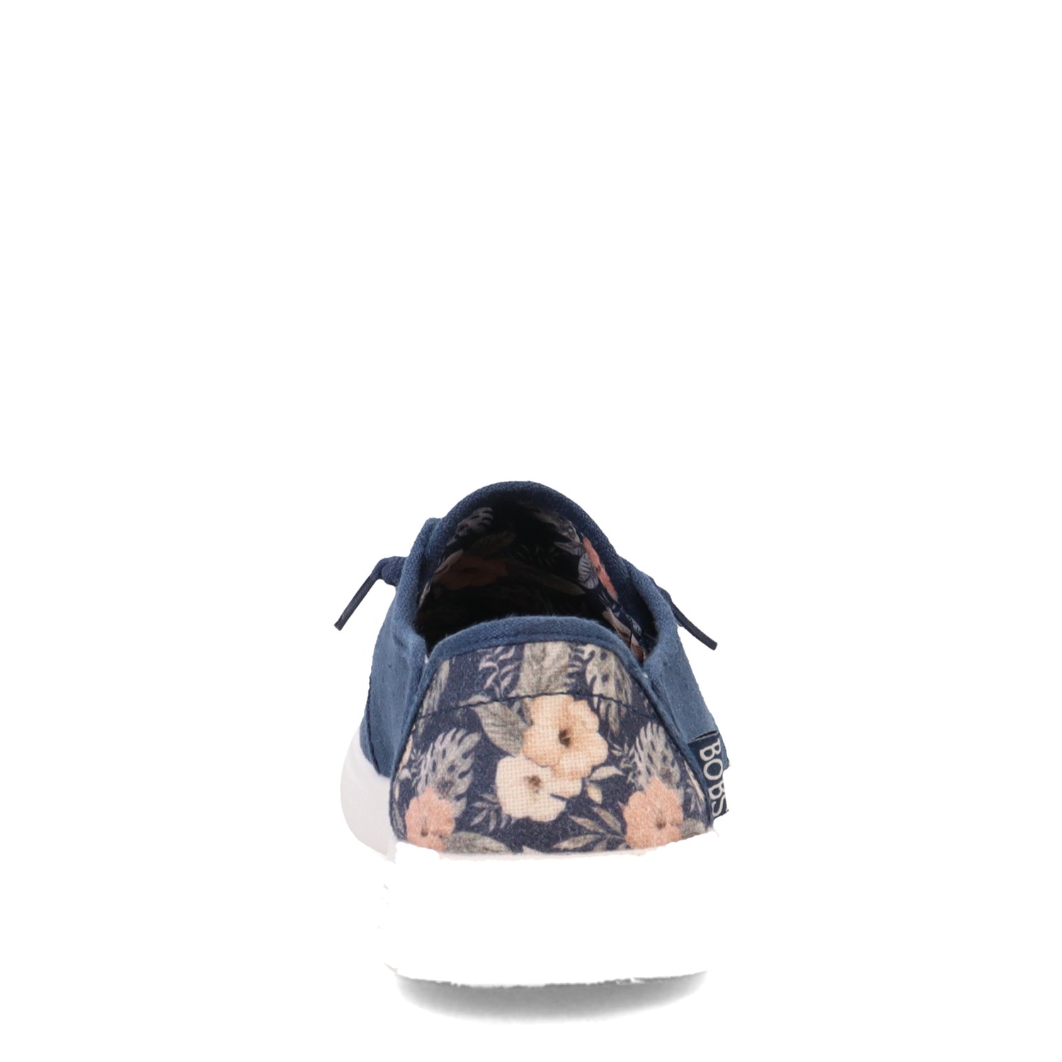 Peltz Shoes  Women's Skechers BOBS Skipper - Floral Flair Slip-On NAVY 114366-NVY