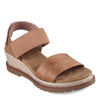 Peltz Shoes  Women's Skechers BOBS Desert Chill - City Scapes Sandal Chestnut 114687-CSNT